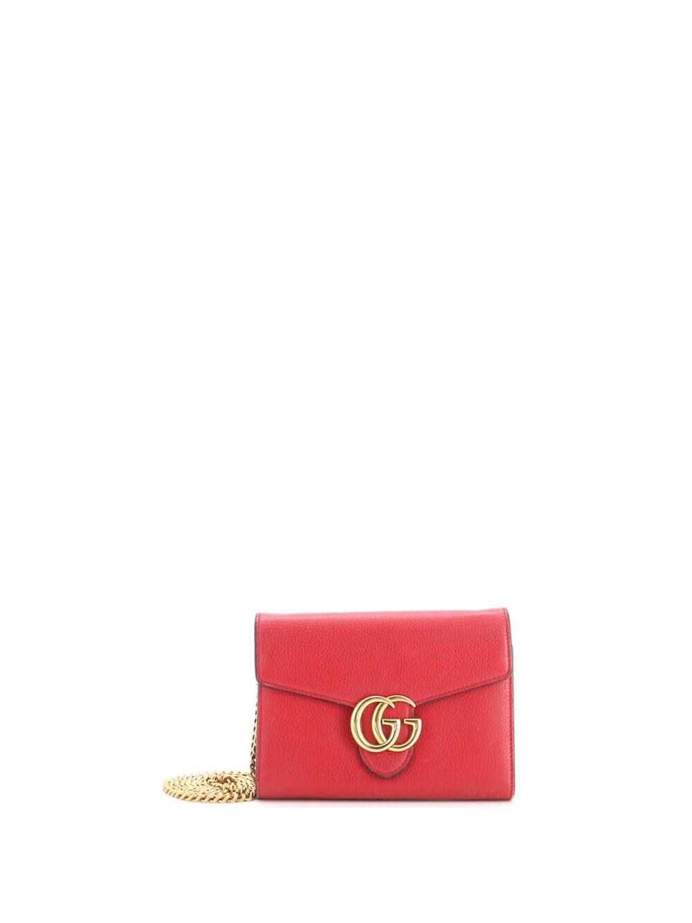 Gucci Gg Marmont Chain Wallet Leather #349092G10B